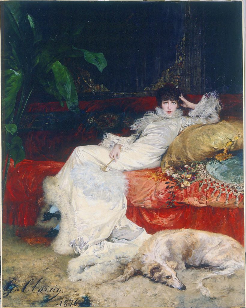 George Clairin, Portrait de Sarah Bernhardt, 1876