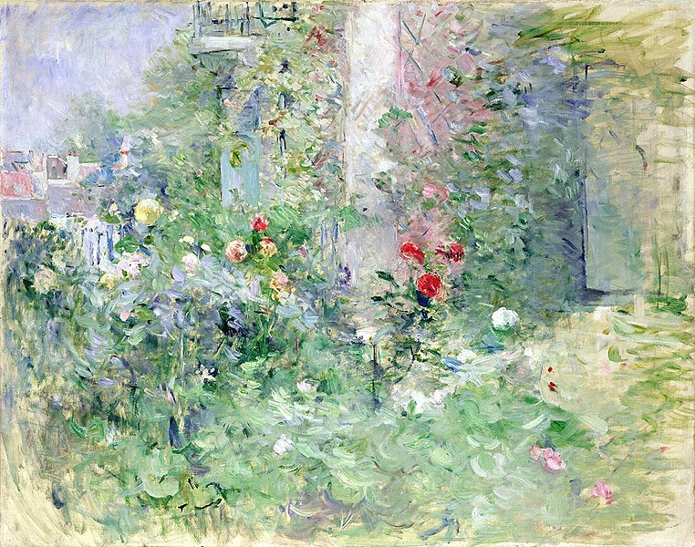 Berthe Morisot, Le Jardin à Bougival, 1884
Huile sur toile, 73 x 92 cm 
Musée Marmottan-Monet