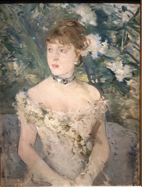 Berthe Morisot, Jeune femme en toilette de bal, 1879
Huile sur toile, 71 x 54 cm
Musée d'Orsay, Paris